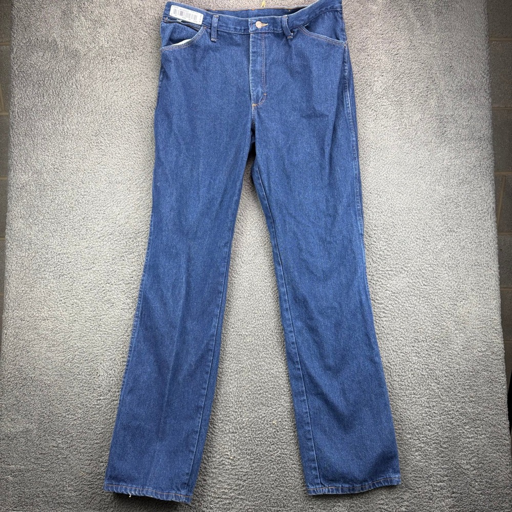 Red Kap Mens PD54PW6 Straight Leg Denim Work Jeans Dark Blue 38x38 Cotton